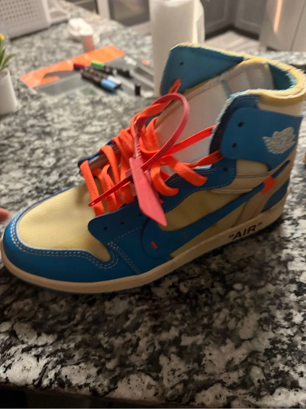 Off White Unc Jordan 1’s Mens